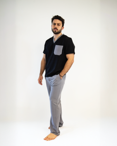 VERANO - BRAD - BLOUSE COL V BICOLORE HOMME