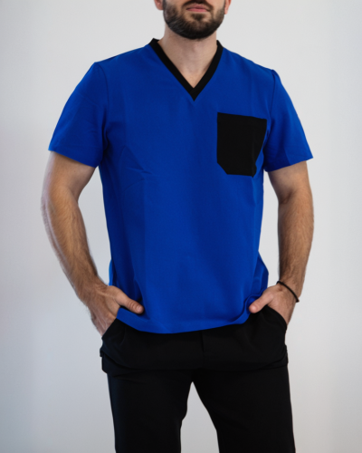 VERANO - BRAD - BLOUSE COL V BICOLORE HOMME